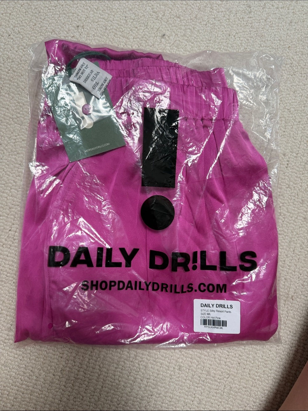 Daily Drills Men’s Magenta Elastic Waist Joggers